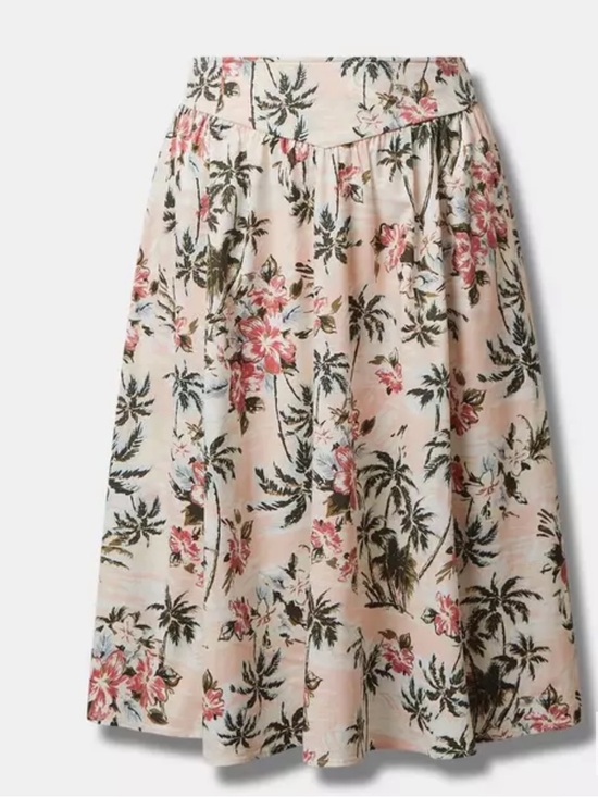 torrid Dresses & Skirts - NWT Torrid Midi Poplin High Waist Skirt sz 18